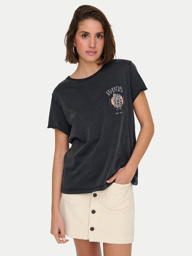 ONLY ONLY Футболка Lucy 15336965 Сірий Regular Fit