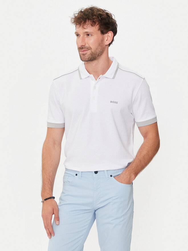 BOSS Boss Poloshirt Paddy 1 50512995 Weiß Regular Fit
