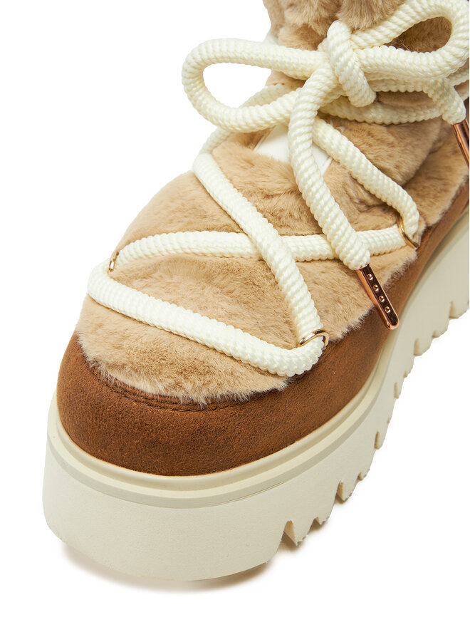 REPLAY Škornji za sneg REPLAY Melrose Hair Lace-Up GWF2H.000.C0014S Rjava