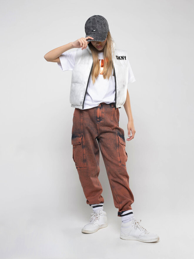 DKNY DKNY Футболка D35T08 D Білий Regular Fit