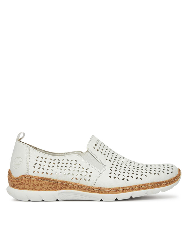 Rieker Pantofi Rieker N4251-80 Alb