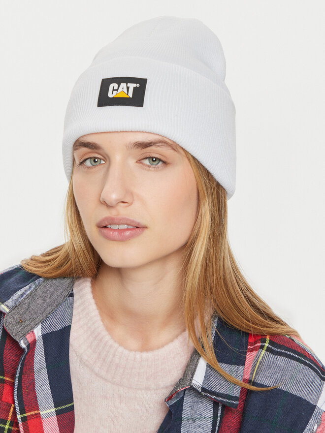CATerpillar Cepure CATerpillar Label Cuff 1090026 Balts