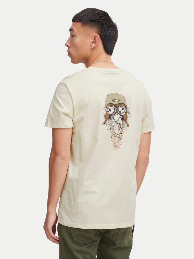 Blend Blend Marškinėliai 20716511 Écru Regular Fit