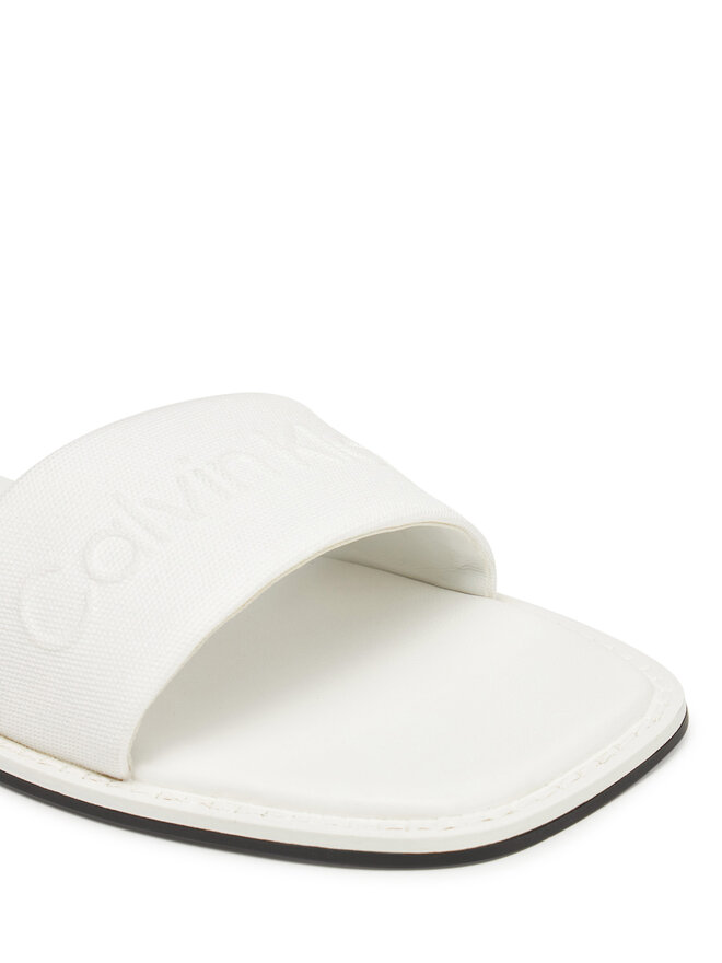 Calvin Klein Παντόφλες Calvin Klein Flat Slide - He HW0HW02378 Λευκό