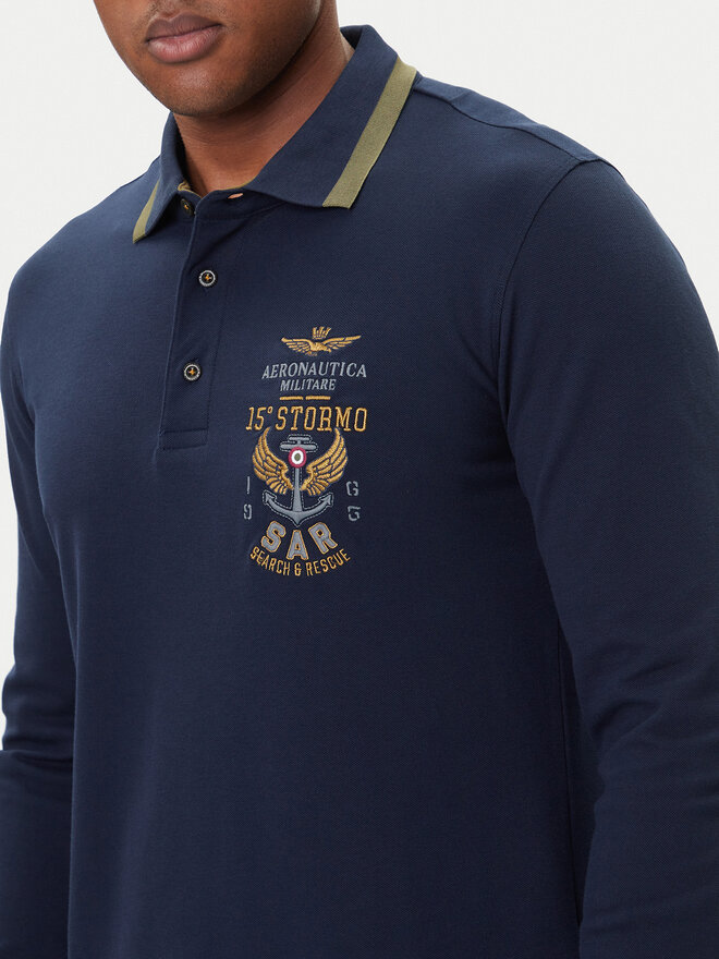 Aeronautica Militare Aeronautica Militare Polo 252PO1896UP00173 Azul marino Regular Fit