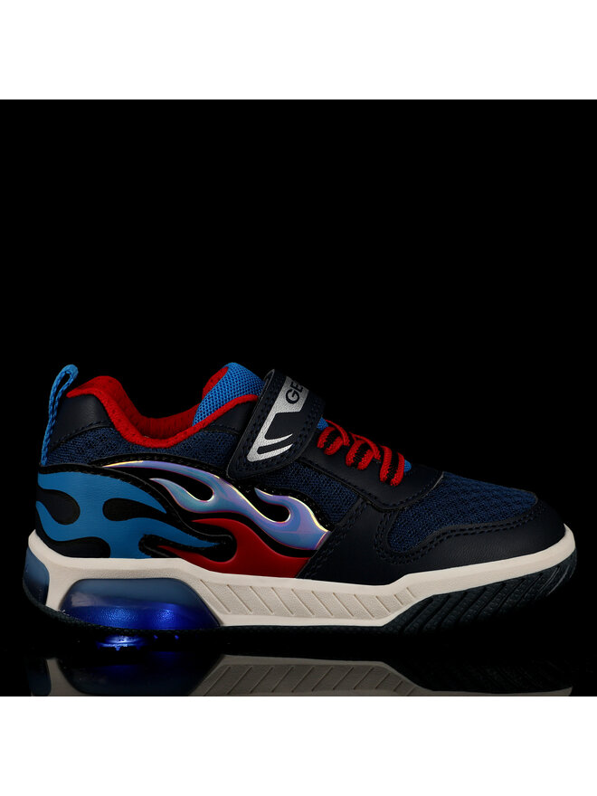 Geox Jungen Sneaker 'Inek Boy' – Atmungsaktive Mesh-Sneaker Mit Thermoplastischer Gummisohle