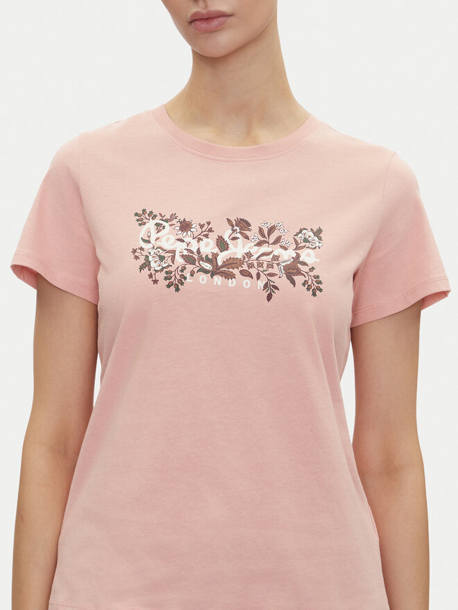 Pepe Jeans Pepe Jeans Camiseta Rosalind PL506034 Rosa Regular Fit