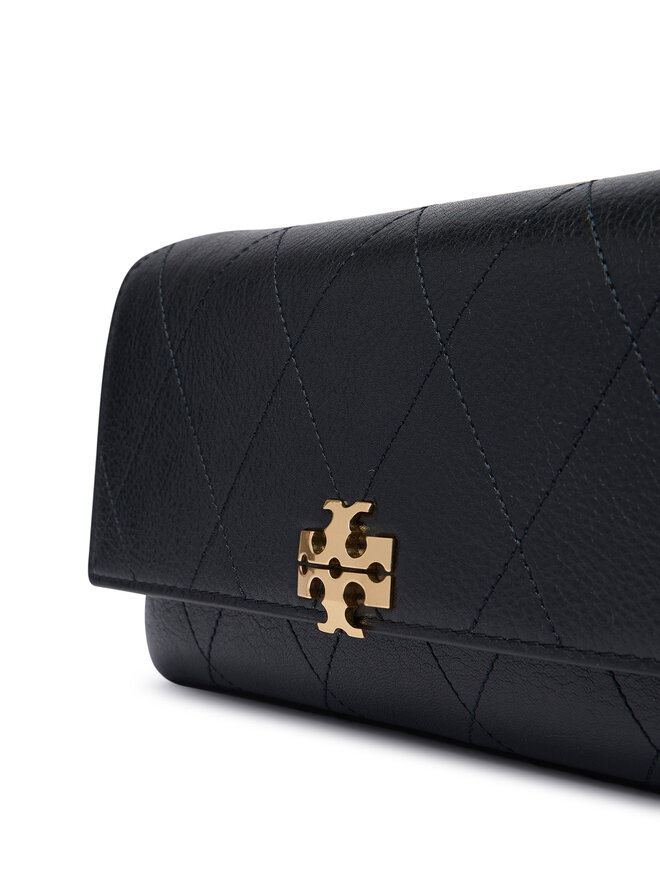 Tory Burch Handtasche Tory Burch Quilted Chain Wallet 186041 Schwarz