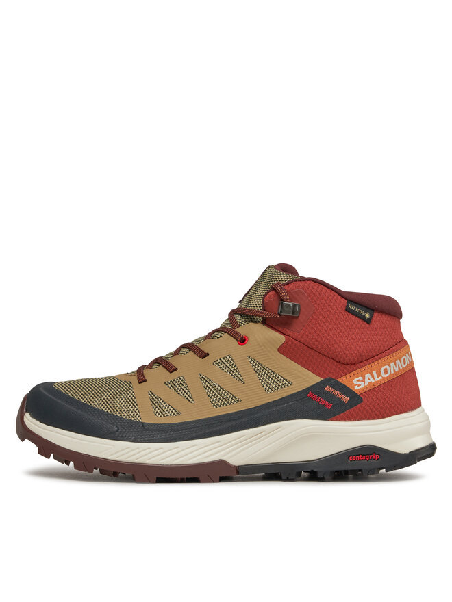 Salomon Trekkingi Salomon Outrise Mid Gtx L47143700 Brązowy