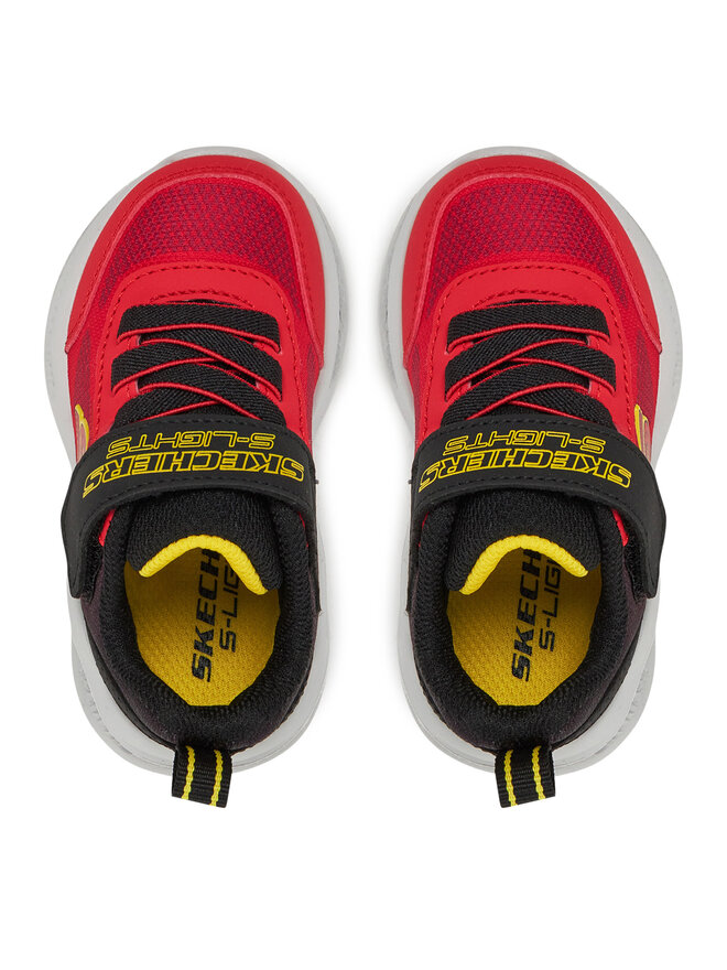 Skechers Sneakersy Skechers S-Lights Meteor-Lights - Krendox 401495N/RDBK Červená