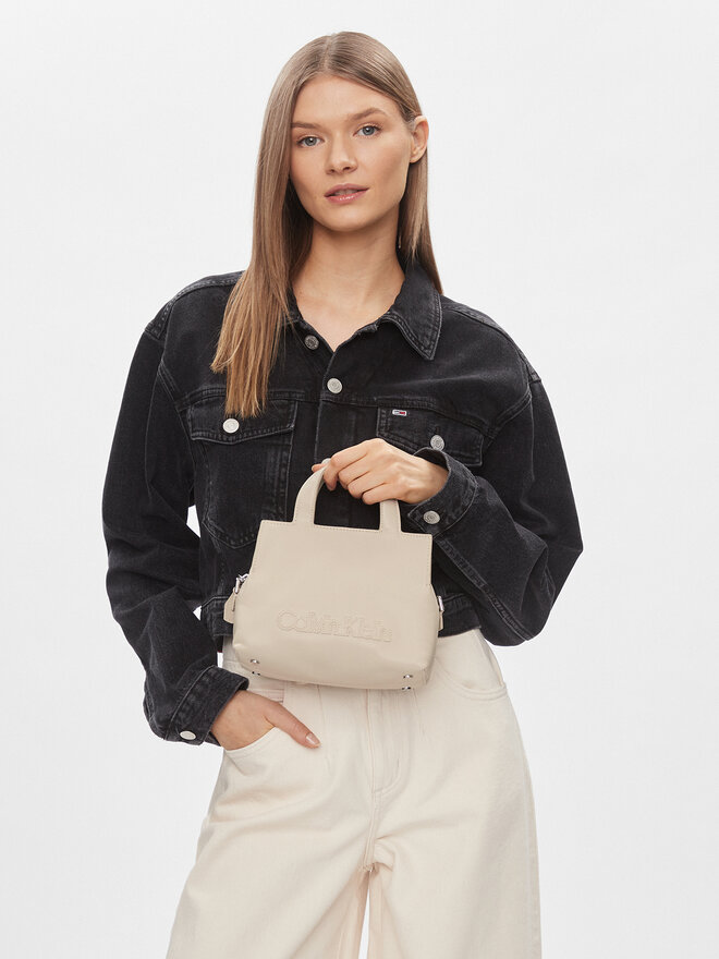 Calvin Klein Táska Calvin Klein Ck Neat Tote Sm K60K610443 Bézs