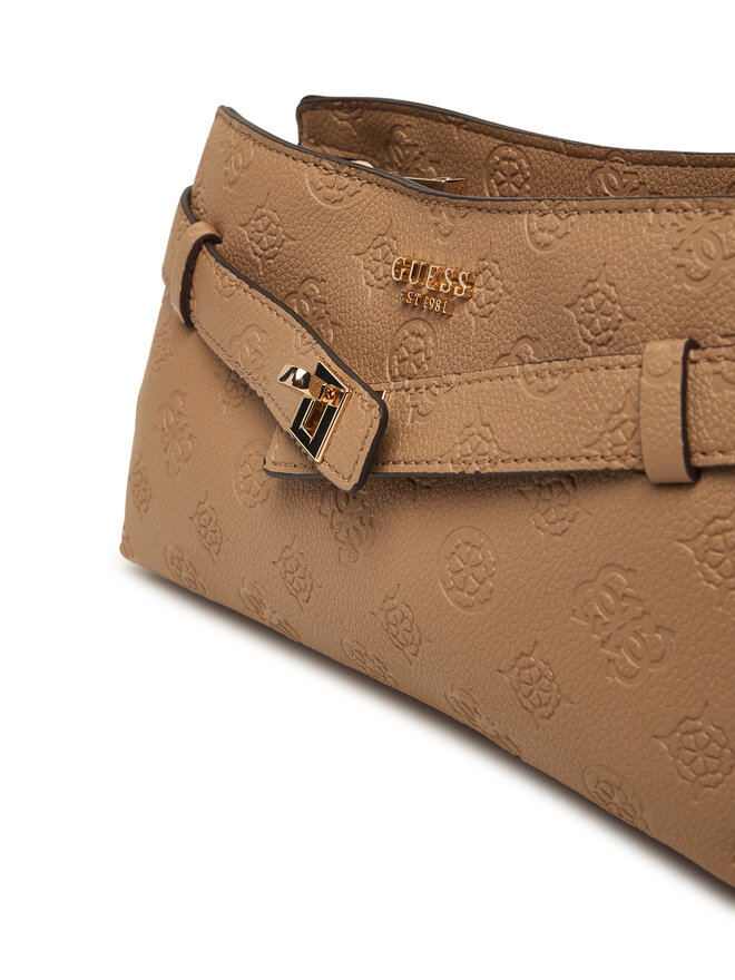 Guess Handtasche Guess Ella Logo Mini HWPD97 46730 Dunkelbeige