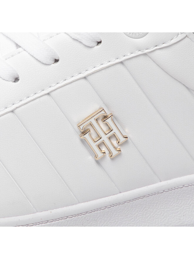 Tommy Hilfiger Tenisice Tommy Hilfiger Th Bio Court Sneaker Classic FW0FW06802 Bijela