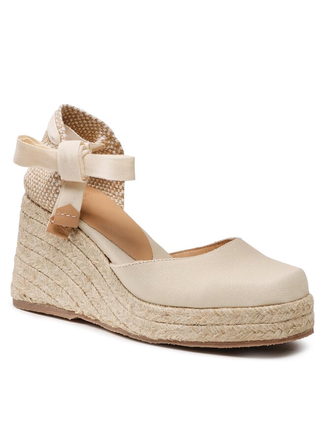 Castañer Еспадрили Castañer Tina Jute/001 023071-203 Бял