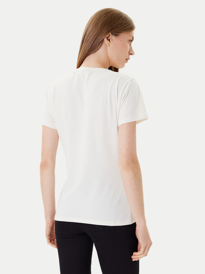 Liu Jo Sport Liu Jo Sport Camiseta TF5166 JS003 Écru Regular Fit