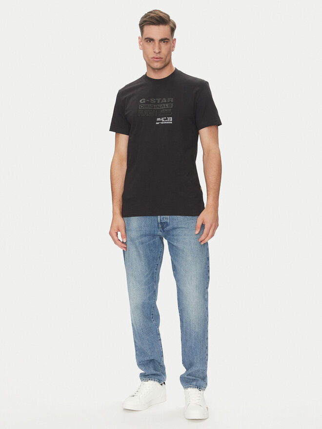 G-Star Raw G-Star Raw Marškinėliai Originals D26044-C336 Juoda Regular Fit