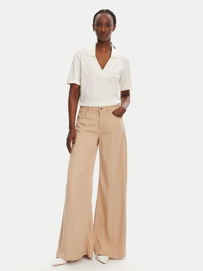 Liu Jo Sport Liu Jo Sport Marškinėliai TA5187 J6308 Balta Relaxed Fit