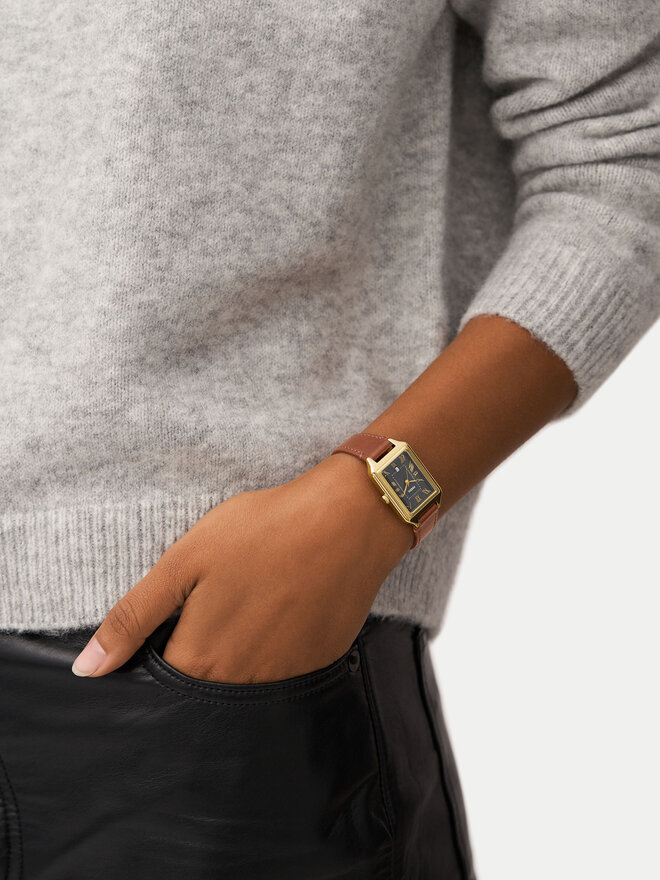 Fossil Zegarek Fossil Raquel ES5303 Brązowy
