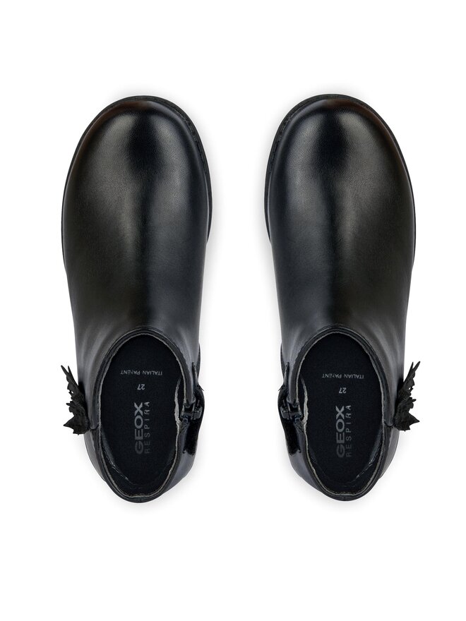 Geox Polokozačky Geox J Shawntel Girl J364EA 00043 C9999 D Černá