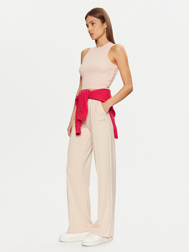 Guess Guess Felső V3GP19 K8RT2 Rózsaszín Slim Fit