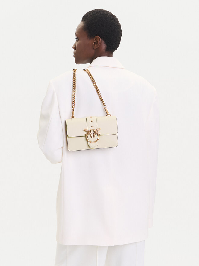 PINKO Handtasche PINKO Love One Mini ST.CL Al 25-26 PLTT 105856 A0F1 Weiß