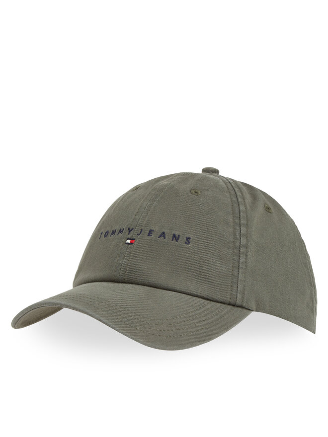 Tommy Jeans Czapka z daszkiem Tommy Jeans Tjm Linear Washed Cap AM0AM13355 Zielony