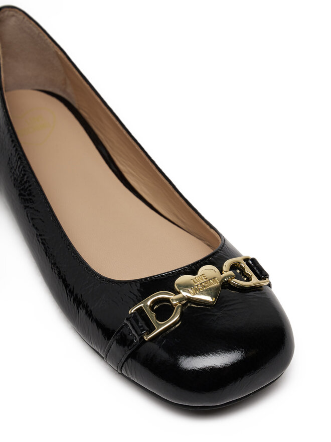 LOVE MOSCHINO Balerina LOVE MOSCHINO JA11011G1MII0000 Fekete