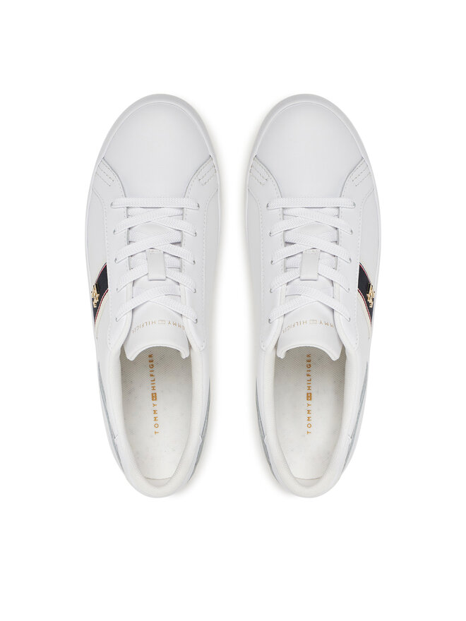 Tommy Hilfiger Sneakers Tommy Hilfiger Vulc Webbing Sneaker FW0FW08903 Alb