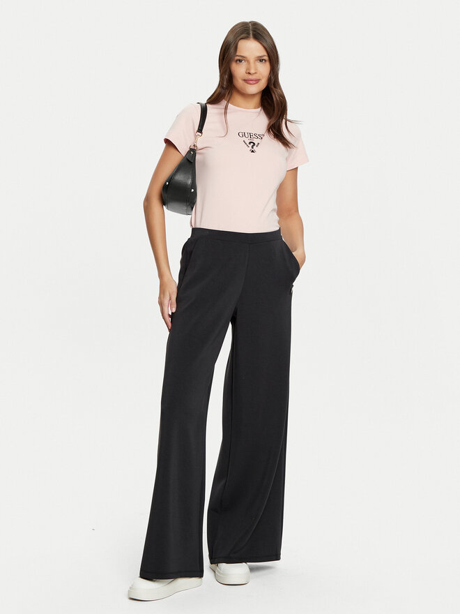 Guess Guess Футболка V4YI21 KCDH1 Рожевий Slim Fit