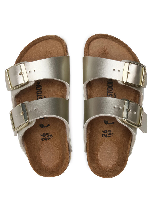 Birkenstock Pantoletten Birkenstock Arizona Kids 1014841 Goldfarben