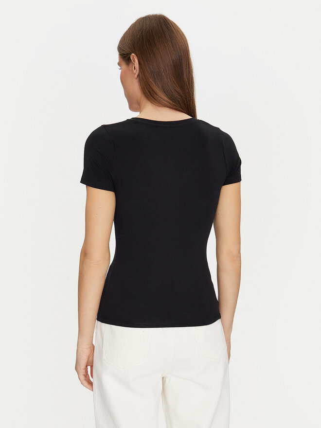 Guess Guess Marškinėliai O5RI02 KBBU1 Juoda Regular Fit