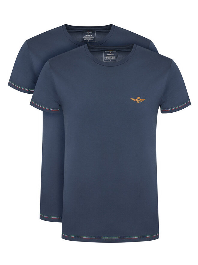 Aeronautica Militare Aeronautica Militare T-Shirt-Set AM1UTI003B Dunkelblau Slim Fit