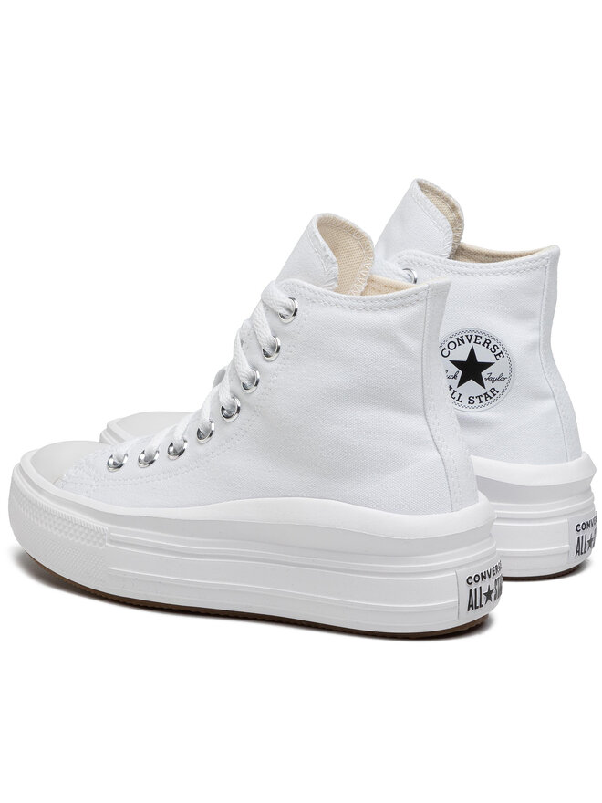 Converse Plátěnky Converse Chuck Taylor All Star Move Platform 568498C Bílá