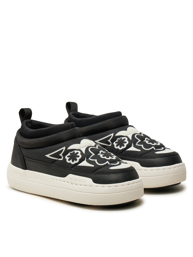 Moon Boot Členková obuv Moon Boot Park Soft Flower 80D2470030 Čierna