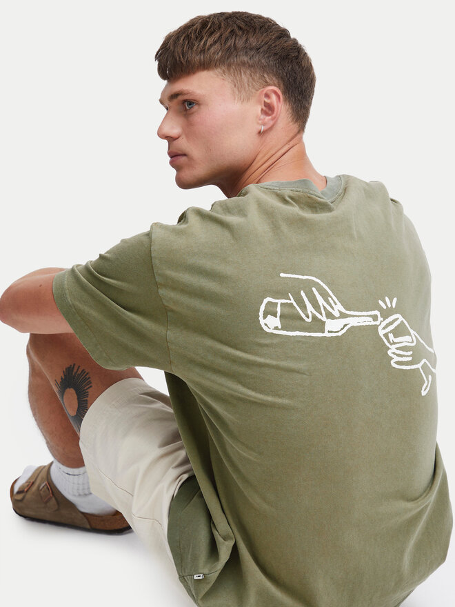 Solid Solid Футболка Ismail 21108240 Зелений Regular Fit