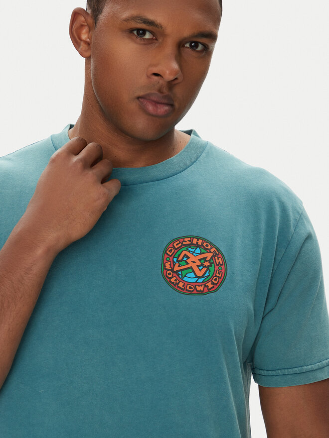 DC DC Футболка ADYZT05458 Зелений Regular Fit