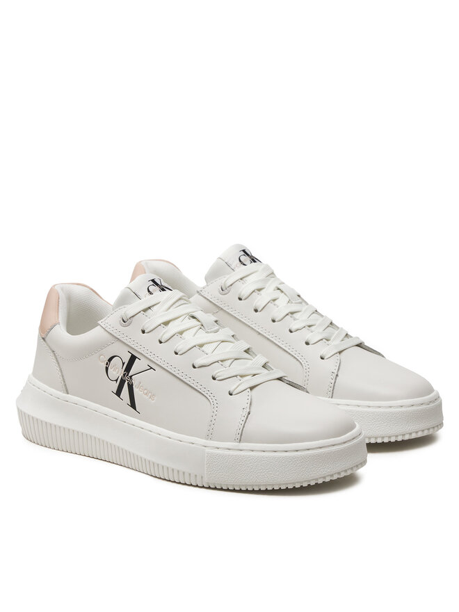 Calvin Klein Jeans Zapatillas Calvin Klein Jeans Chunky Cupsole Mono Lth Wn YW0YW00823 Blanco