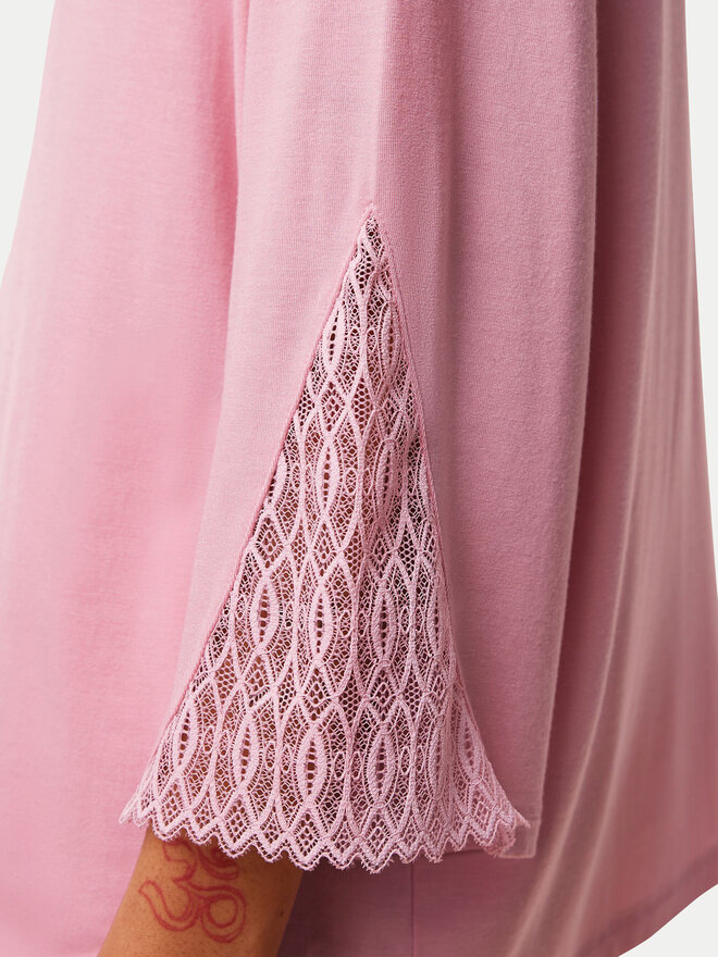 Triumph Triumph Μπλούζα πιτζάμας Aura Spotlight 10221371 Ροζ Relaxed Fit
