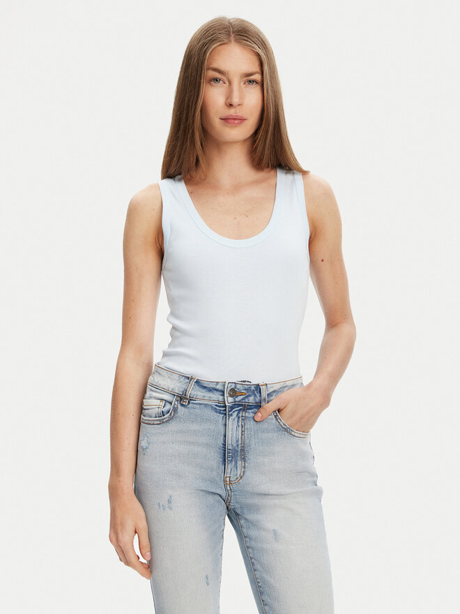 United Colors Of Benetton United Colors Of Benetton Felső 3GA2DH010 Kék Slim Fit