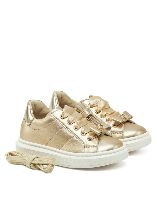 Calvin Klein Jeans Półbuty Calvin Klein Jeans Sneaker Bassa Allacciata V1A9-83044-0220 Złoty