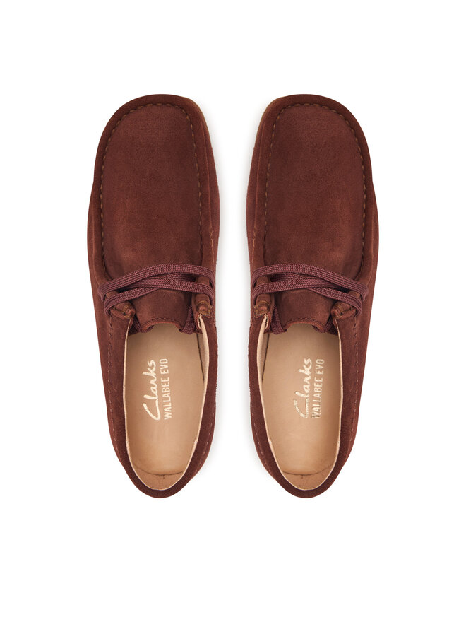 Clarks Туфлі Clarks WallabeeEVOSh 26329301 Бордовий