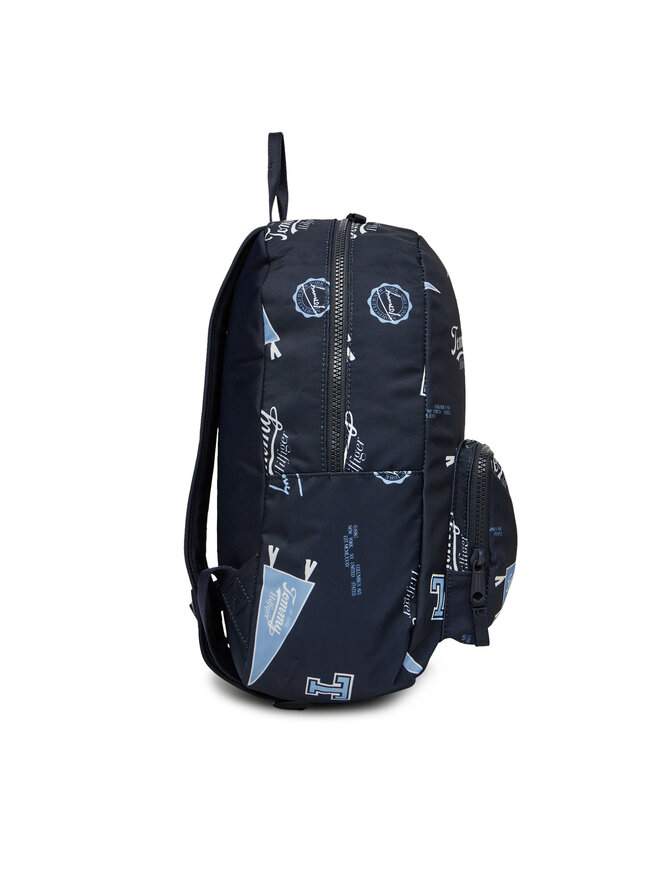 Tommy Hilfiger Hátizsák Tommy Hilfiger Th Essential Printed Backpack AU0AU01992 Sötétkék