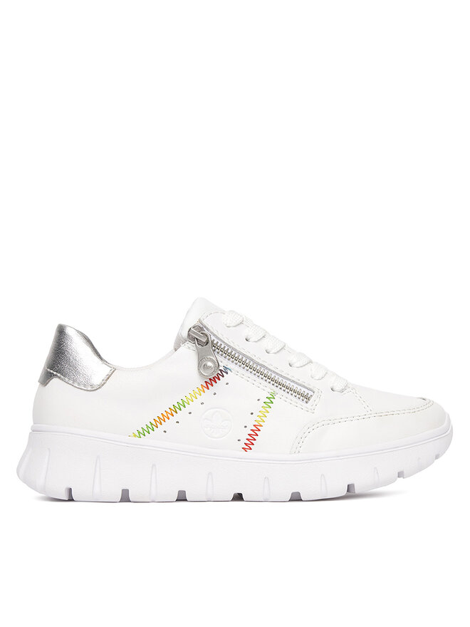 Rieker Sneakersy Rieker N1313-80 Biały