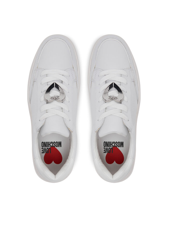 LOVE MOSCHINO Sneakersy LOVE MOSCHINO JA15214G1MIA410A Biały