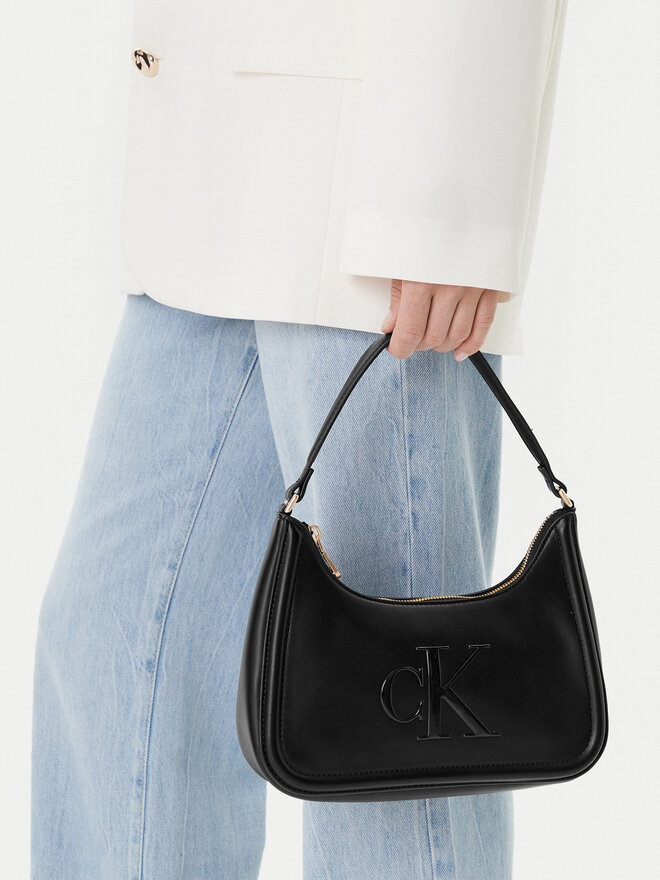 Calvin Klein Táska Calvin Klein Bold Ck Small Shoulder Bag LV04F3230G Fekete