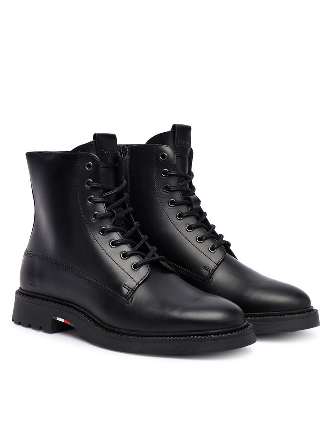 Tommy Hilfiger Μπότες Tommy Hilfiger Comfort Lwt FM0FM05593 Μαύρο