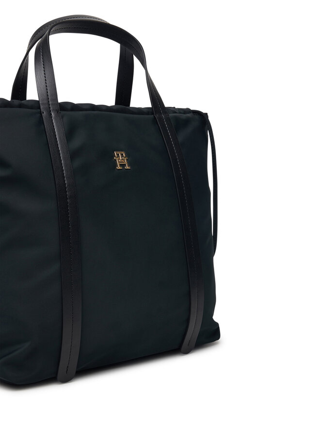 Tommy Hilfiger Rucksack Tommy Hilfiger Th Soft Nylon Tote/Backpack AW0AW19029 Schwarz