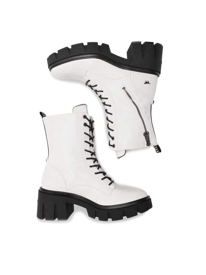 Mustang Botine Mustang 1471-502 Alb