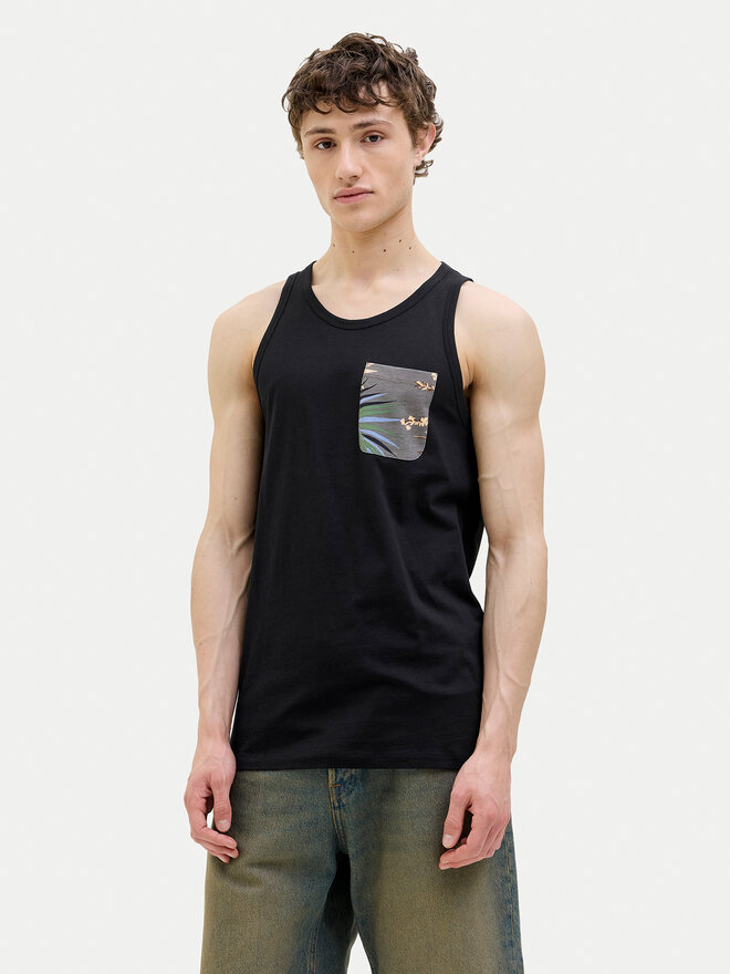 Jack&Jones Jack&Jones Tank top Hawaii 12269321 Μαύρο Standard Fit