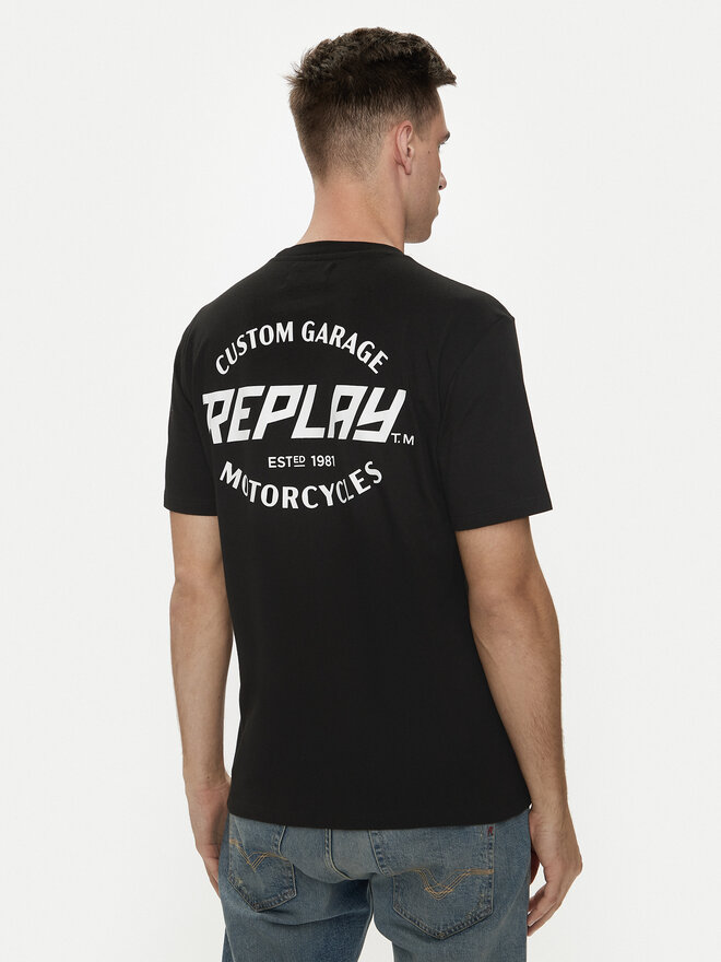 REPLAY Replay T-Shirt M6874 .000.2660 Μαύρο Regular Fit